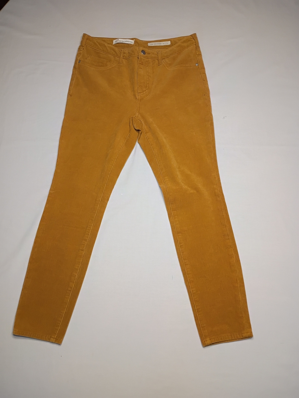 #1320 NWOT Pilcro and the Letterpress Women's Corduroy Pants in Mustard